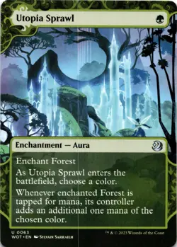 MTG Utopia Sprawl Foil Wilds of Eldraine: Enchanting Tales NM U Magic - Image 1