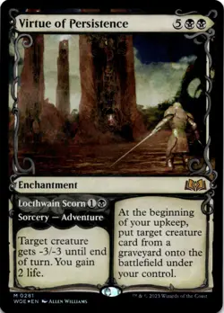 MTG Virtue of Persistence (Showcase) Foil Wilds of Eldraine NM M Magic - Image 1