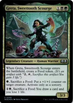 MTG Greta, Sweettooth Scourge Foil Wilds of Eldraine NM U Magic - Image 1