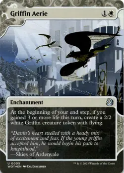 MTG Griffin Aerie Foil Wilds of Eldraine: Enchanting Tales NM U Magic - Image 1