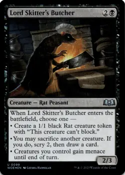 MTG Lord Skitter's Butcher Foil Wilds of Eldraine NM U Magic - Image 1