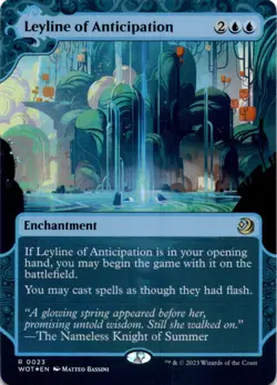 MTG Leyline of Anticipation Foil Wilds of Eldraine: Enchanting Tales NM R Magic - Image 1