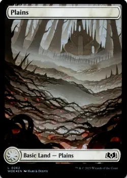 MTG Plains (0262) Foil Wilds of Eldraine NM L Magic - Image 1