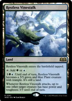 MTG Restless Vinestalk Foil Wilds of Eldraine NM R Magic - Image 1