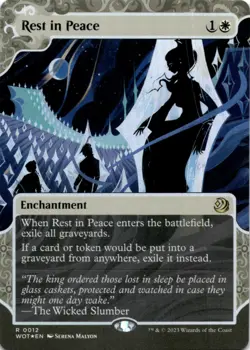 MTG Rest in Peace Foil Wilds of Eldraine: Enchanting Tales NM R Magic - Image 1