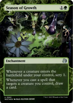 MTG Season of Growth Foil Wilds of Eldraine: Enchanting Tales NM U Magic - Image 1