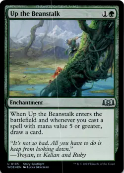 MTG Up the Beanstalk Foil Wilds of Eldraine NM U Magic - Image 1