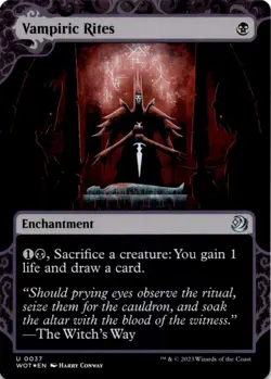 MTG Vampiric Rites Foil Wilds of Eldraine: Enchanting Tales NM U Magic - Image 1