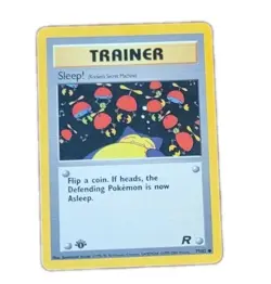 Pokemon Sleep! 1st Edition 79/82 Team Rocket TCG Trainer Card 1999 Vintage NM - Image 1