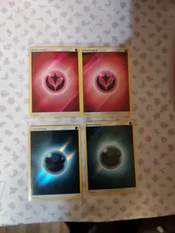 Pokemon Sun Moon Shining Legends Reverse Fairy Darkness Energy Lot! NM! Rare - Image 1