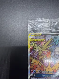 SEALED Moltres & Zapdos & Articuno GX SM210 Black Star Promo Full Art Pokemon #4 - Image 4