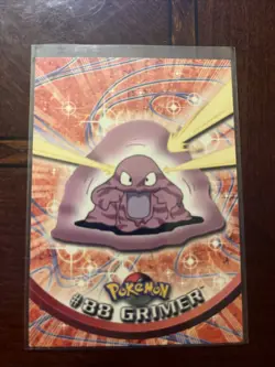 Topps Pokemon Grimer #88 2000 TV Animation Edition Non Holo Blue Logo LP - Image 1