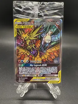 SEALED Moltres & Zapdos & Articuno GX SM210 Black Star Promo Full Art Pokemon #3 - Image 1