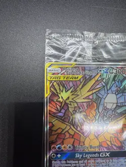 SEALED Moltres & Zapdos & Articuno GX SM210 Black Star Promo Full Art Pokemon #3 - Image 4