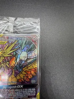 SEALED Moltres & Zapdos & Articuno GX SM210 Black Star Promo Full Art Pokemon #3 - Image 5