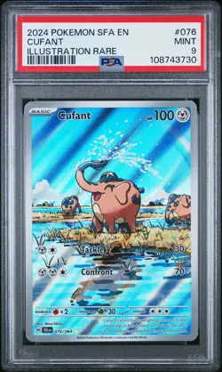 2024 POKEMON SFA EN-SHROUDED FABLE ILLUSTRATION RARE #076 CUFANT PSA 9 - Image 1