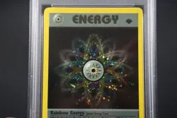 Pokemon 1st Edition Team Rocket Rainbow Energy Holo #17 - PSA 9, Swirl - Image 2