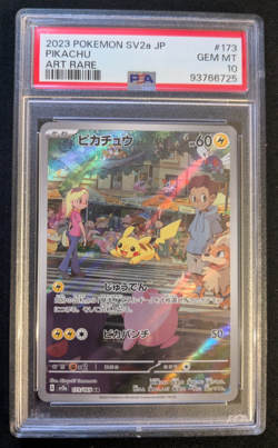 2023 Pikachu Art Rare #173 Pokemon 151 JP SV2a - PSA 10 GEM MT - Image 1