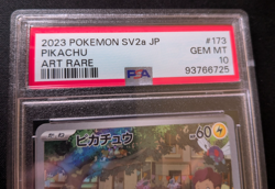 2023 Pikachu Art Rare #173 Pokemon 151 JP SV2a - PSA 10 GEM MT - Image 5