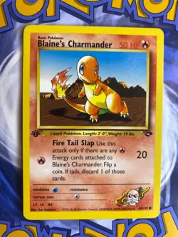 Blaine’s Charmander 60/132 - Gym Challenge 1st Edition Pokemon TCG LP - Image 1