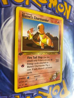Blaine’s Charmander 60/132 - Gym Challenge 1st Edition Pokemon TCG LP - Image 2