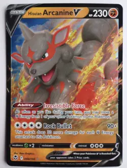 Hisuian Arcanine V 090/195 | Full Art | Silver Tempest | Pokemon TCG | NM - Image 1
