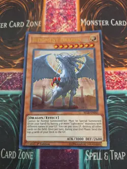 Yugioh Judgment Dragon BLLR-EN041 Ultra Rare 1st Edition Near Mint - Image 1