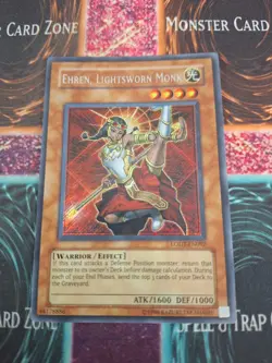 Yugioh Ehren, Lightsworn Monk LODT-EN082 Secret Rare OG Unlimited Near Mint - Image 1