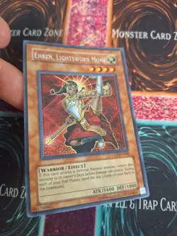 Yugioh Ehren, Lightsworn Monk LODT-EN082 Secret Rare OG Unlimited Near Mint - Image 2