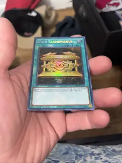 Gold Sarcophagus MAMA-EN110 Secret Pharaoh's Rare Yugioh Card English NEAR MINT - Image 1
