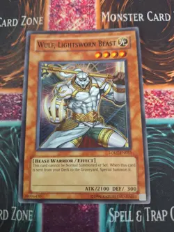 Yugioh Wulf, Lightsworn Beast LODT-EN023 Super Rare OG Unlimited MP - Image 1