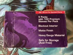 BOX OF 5. ELITE. WHITE . MAGIC THE MTG. DECK GUARDS. PROTECTOR Card Sleeves 500 74427826697 - Image 3