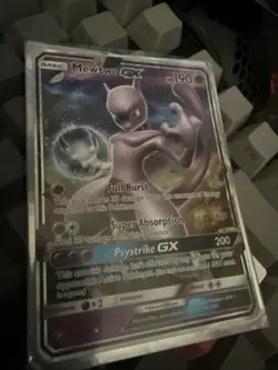 Pokemon Mewtwo GX Trading Card Full Burst Psystrike GX Holo Rare - Image 2