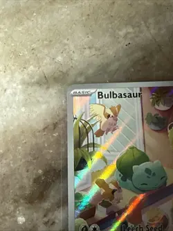 Pokemon TCG Bulbasaur Holo Card Stellar Crown Illustration Rare 143/142 - Image 2
