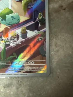 Pokemon TCG Bulbasaur Holo Card Stellar Crown Illustration Rare 143/142 - Image 4