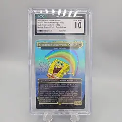 MTG SpongeBob SquarePants FOIL CGC 10 GEM MINT SpongeBob Magic Card SLD #1932 - Image 1