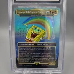 MTG SpongeBob SquarePants FOIL CGC 10 GEM MINT SpongeBob Magic Card SLD #1932 - Image 3
