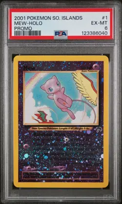 PSA 6 EX-MT Mew Southern Islands Promo Holo Pokemon Card 1/18 - Image 1