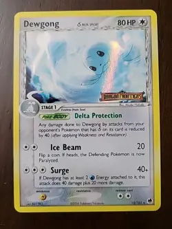 LP! Pokemon Card - Dewgong EX Dragon Frontiers 15/101 Reverse HOLO Rare Stamped - Image 1