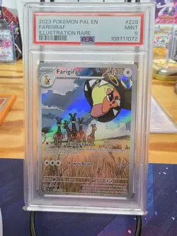 Pokemon TCG Farigiraf Scarlet & Violet Paldea Evolved Card 228/193 PSA 9 - Image 1