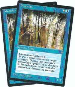 (2X) Musician Ice Age Rare - MTG Magic the Gathering Card - Image 1