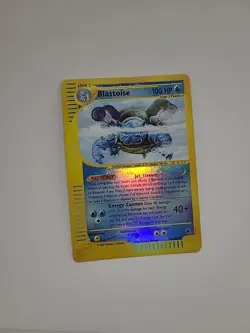 Blastoise 4/165 Expedition - Reverse Holo Rare - Pokemon Holo E-reader Card - NM - Image 1