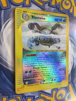 Blastoise 4/165 Expedition - Reverse Holo Rare - Pokemon Holo E-reader Card - NM - Image 2