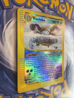 Blastoise 4/165 Expedition - Reverse Holo Rare - Pokemon Holo E-reader Card - NM - Image 3