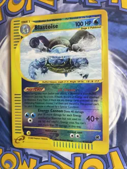 Blastoise 4/165 Expedition - Reverse Holo Rare - Pokemon Holo E-reader Card - NM - Image 4