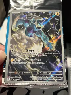 Pokemon TCG - Thundurus SVP209 Full Art Sealed Card From Black Bolt - Image 3