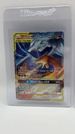 Pokemon Tag Team Card Lot Charizard, Reshiram, Articuno, Zapdos, Moltres - Image 2