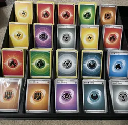 Pokemon 100 Energy Card Lot Bulk- Deck Building -Crafts - Image 1