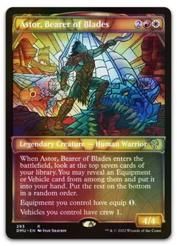 Astor, Bearer of Blades (Showcase) #293 (Foil) NM Dominaria United DMU Magic MTG - Image 1