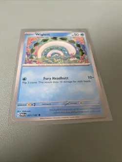 Wiglett - Pokemon TCG 051/182 Regular Common Card Paradox Rift Series NM - Image 3